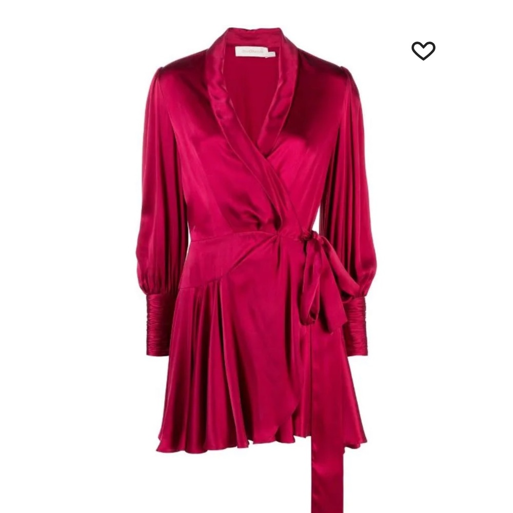 HOT PINK ZIMMERMAN WRAP DRESS